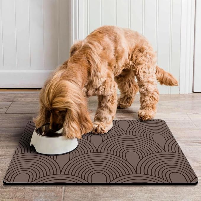 Dog Food Mats for Floors Absorbent, Pet Cat Food Mat - Image 6