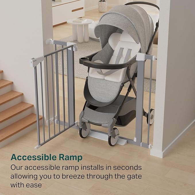Cumbor 29.7"-40.6" Baby Gate for Stairs, Mom's Choice Awards Winner-Dog Gates - Image 8