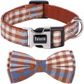 Faleela Soft &Comfy Bowtie Dog Collar, Detachable and Adjustable Bow Tie Collar by Faleela