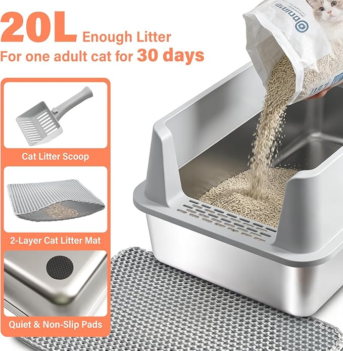 Stainless Steel Cat Litter Box - Image 6