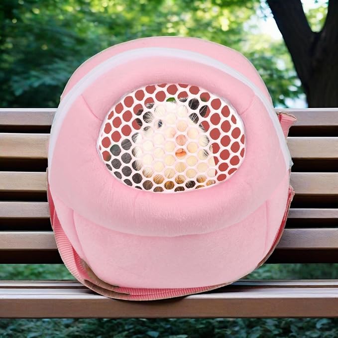 Pet Carrier Backpack for Small Animals, Travel Handbag for Cat, Guinea Pig - Image 4