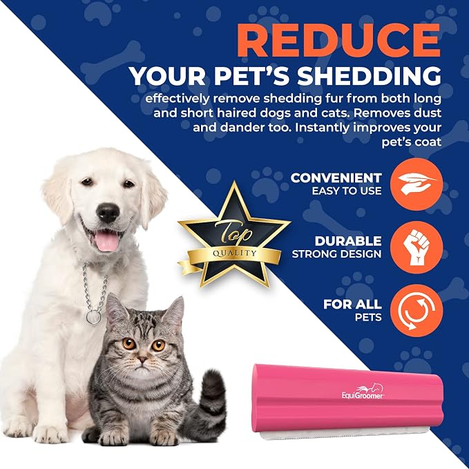 EasyGroomer Deshedding Brush for Dogs & Cats – Undercoat Grooming Tool for - Image 5