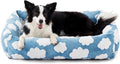 JOEJOY Cute Dog Bed Medium Size Dog, Rectangle Soft Furry Dog Beds by JOEJOY