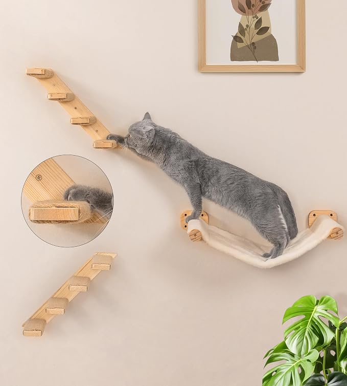 Cat Wall Shelves Set of 4, - Image 2