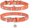 Leather Cat Collars for Boy Girl Cats by DILLYBUD