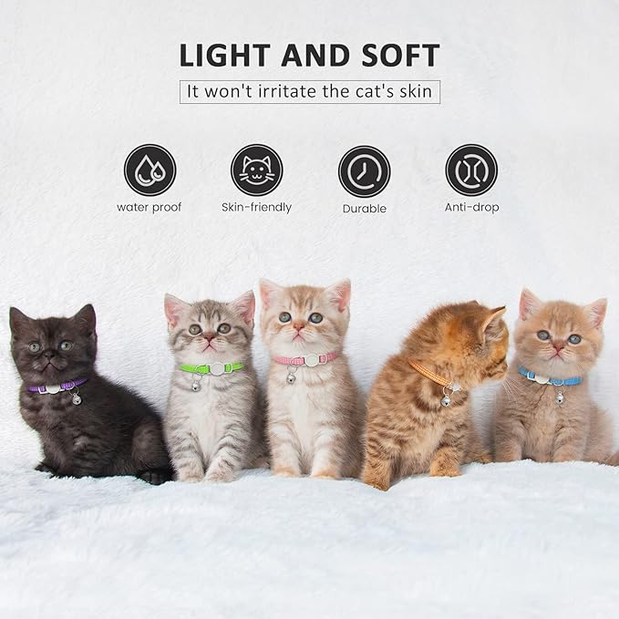 5 Pack Reflective-Breakaway Cat Collars - Image 7