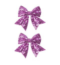 3-inch Sequined Bow Hair Clips For Baby Girls, Kids and Young Women Birthday by Koolgil