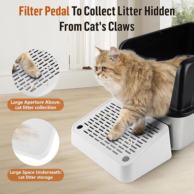 Cat Litter Box Ramp, Litter Box Step Mat - Image 2