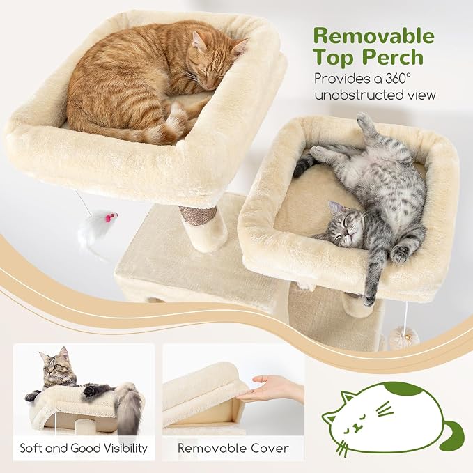 Globlazer Cat Tree Tall, 71 inches Cat Tower - Image 3