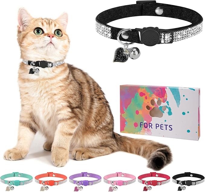 Rhinestone Cat Collar Breakaway by DILLYBUD