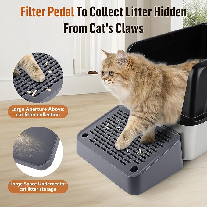 Cat Litter Box Ramp, Litter Box Step Mat - Image 2