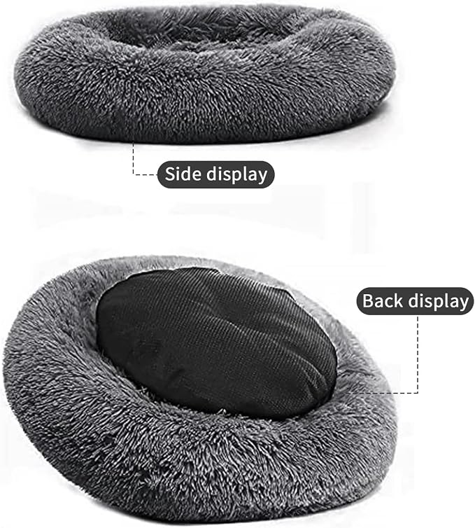 Nisrada Dog Bed for Medium Large Dogs, 36 inch Calming Dogs Bed, Washable-Round - Image 4