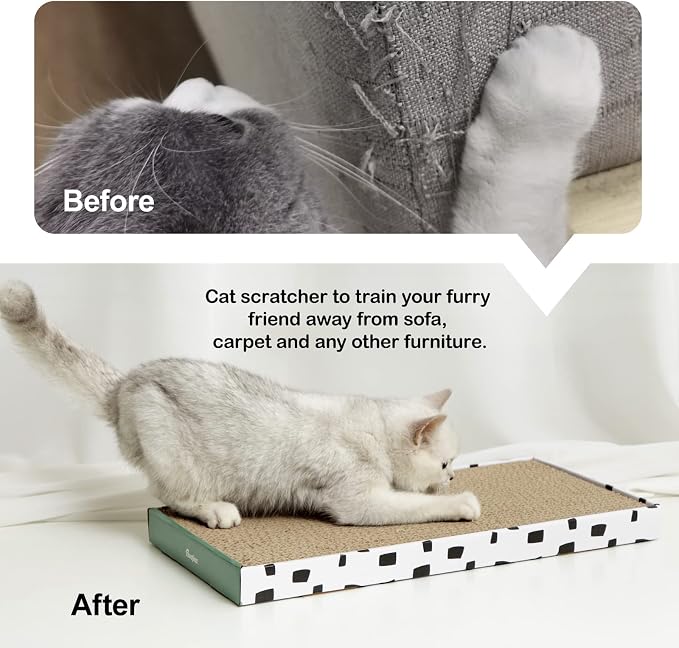 PAWSFANS Cat Scratcher Cardboard Scratch Pad - Image 3