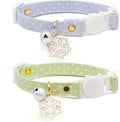 2 Pack Cotton Breakaway Cat Collar by Liugjiau