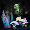 4-Pack Silicone Fluorescent Aquarium Plants & Decor by Unknown