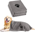 Microfiber Dog Towels for Drying Dogs, Super Absorbent and Soft Pet Grooming by Puomue