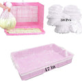 BNOSDM 50 PCS Disposable Rabbit Cage Liner Plastic Guinea Pig Cage Bedding by BNOSDM