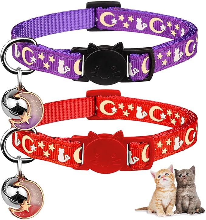 Baeuppit 2PCS Breakaway Cat Collars by Baeuppit