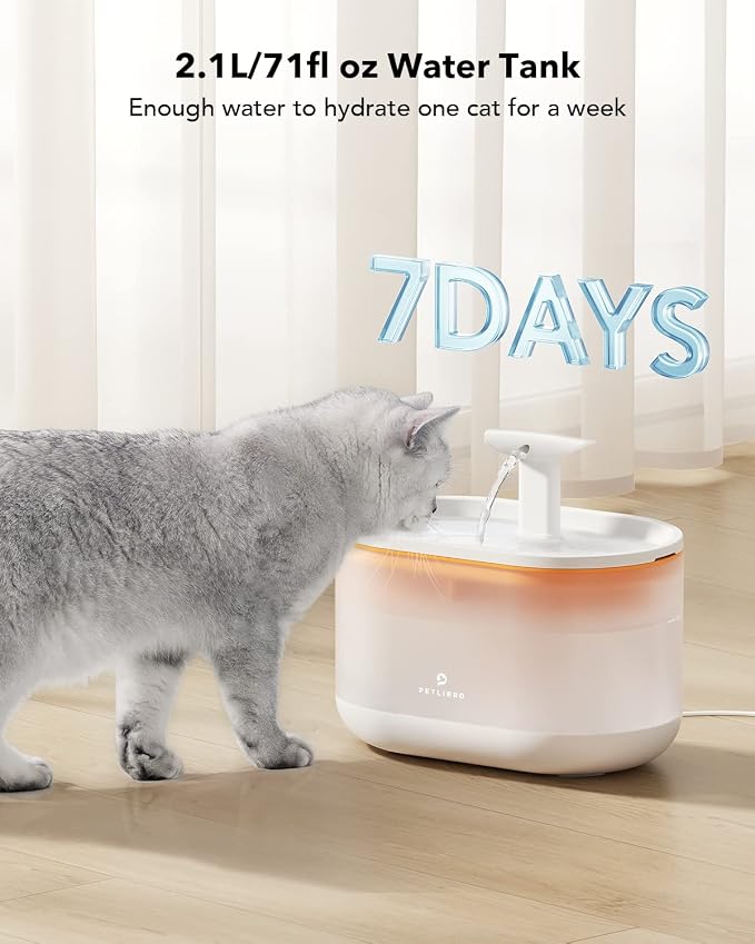 PETLIBRO 2.1L Automatic Cat Water Fountain, Ultra-Quiet Indoor Pet Water - Image 7