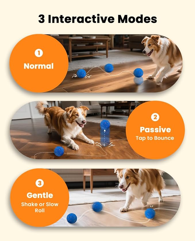 Smart Interactive Dog Balls, Automatic Moving Ball - Image 2