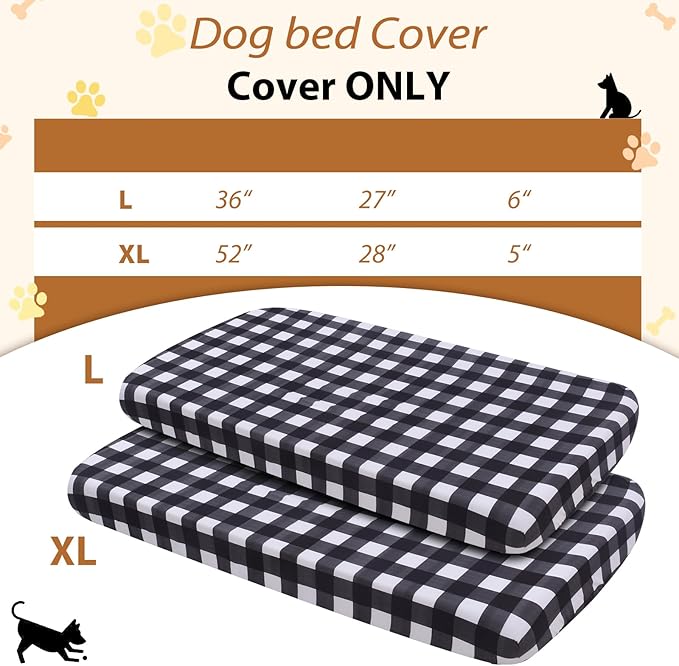 Replacement Dog Bed Covers Elastic Edged Washable Pet Bed Protector - Image 4