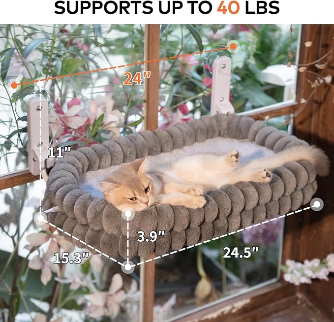 CHEERPALS Cat Window Perch for Indoor Cats Hammock for Window - Image 6