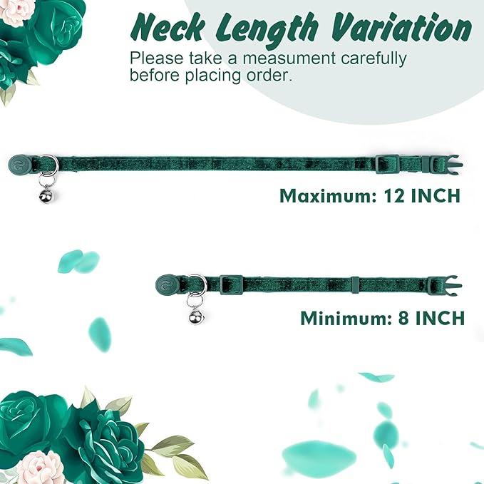azuza 2 Pack Cat Collar Floral - Image 6