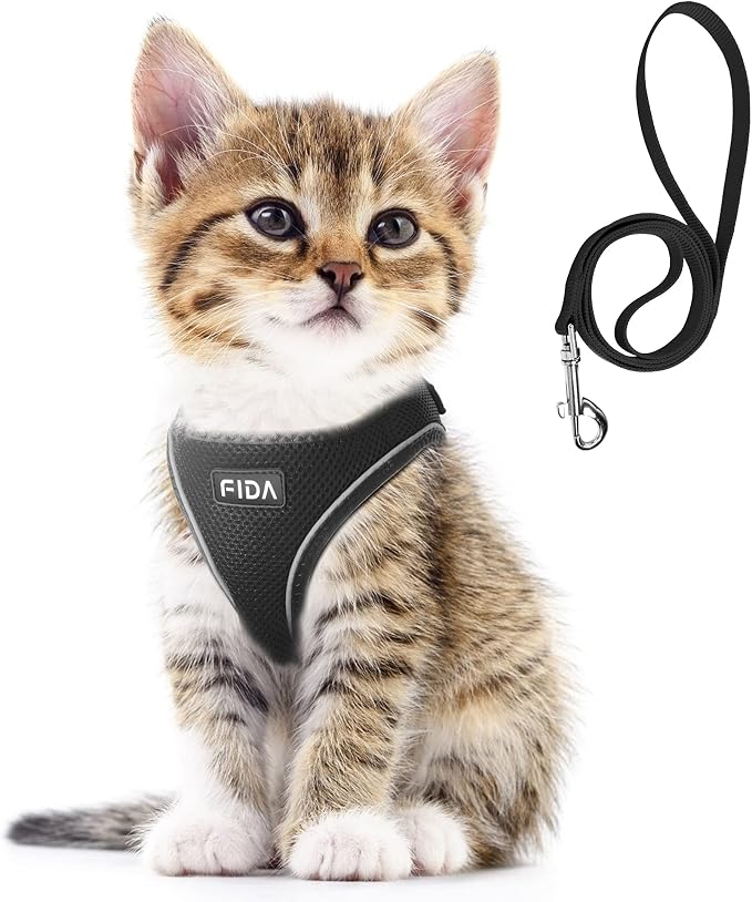Fida Comfy Dog Harness with Leash, Cat Vest Harness Escape Proof, Breathable by Fida