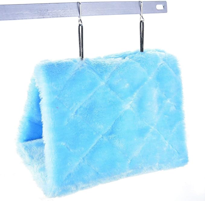 MOACC Winter Warm Bird Nest House Shed Hut Hanging Hammock Finch Cage Plush - Image 7