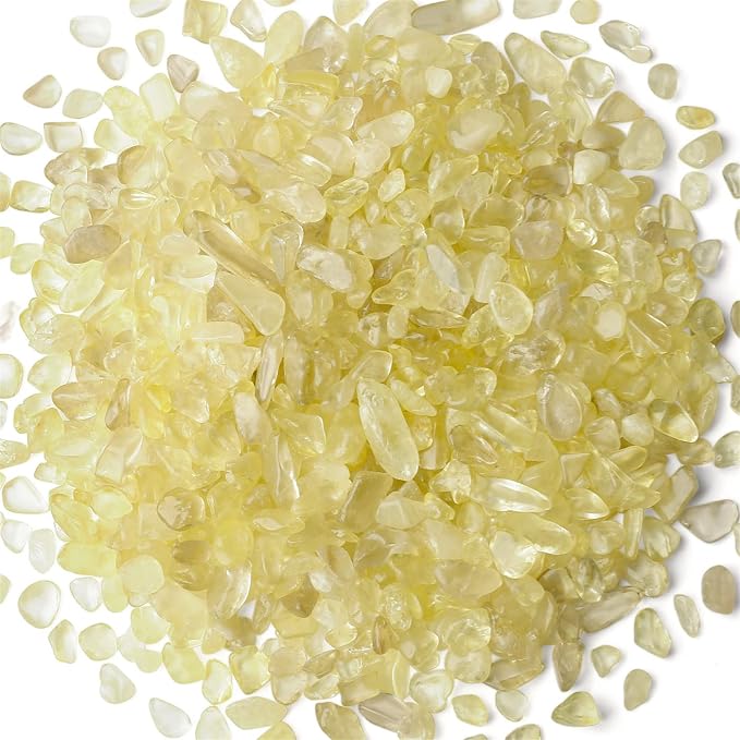 Citrine Aquarium Gravel Rocks Natural Tumbled Healing Crystal Chips Bulk by YATOJUZI