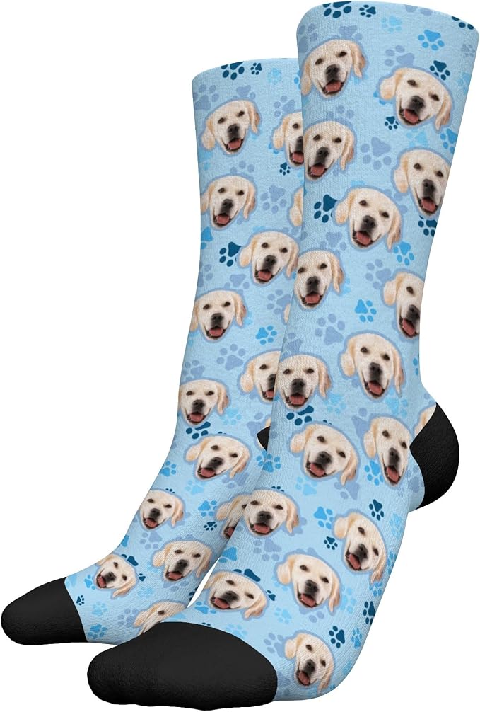 D-Story Custom Face Socks, Personalized Photo Picture on Socks, Unisex Athletic by Enjoy-yjl
