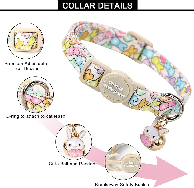 Unique style paws 2 Pack Easter Day Kitten Collar Breakaway - Image 2