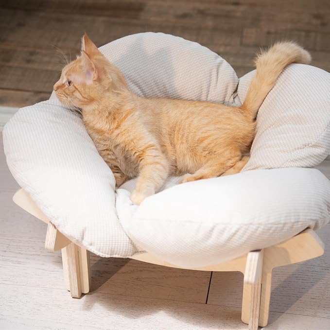 CHEERHOME PETS Elevated Cat Bed Wooden - Image 8
