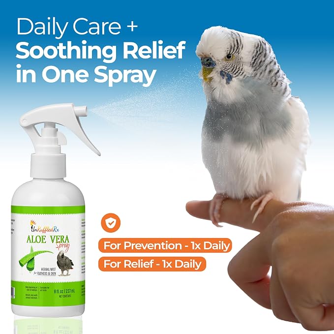 Aloe Vera Bird Spray for All Birds – Soothes Itchy Skin & Feather Plucking – - Image 9