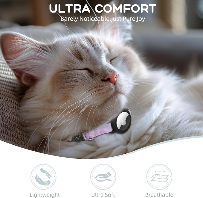 AirTag Cat Collars, Stretchy Collar - Image 2