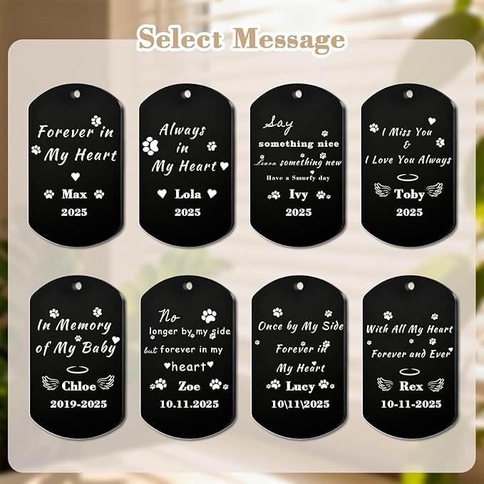 QYH Custom Memorial Dog Keychain - Image 7