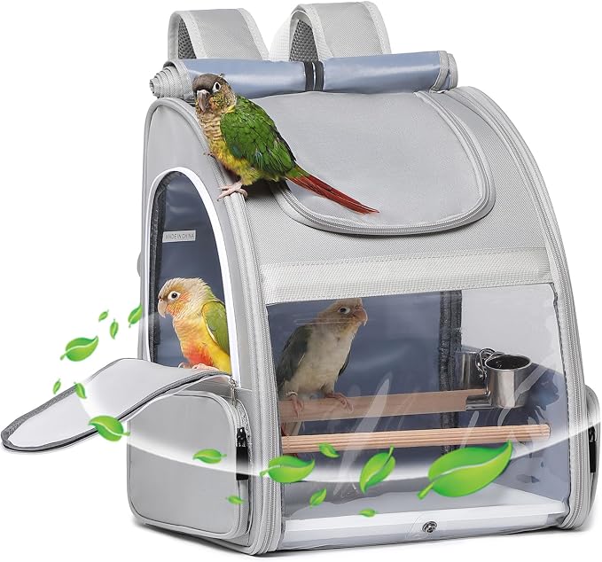 Bird Carrier, Travel Bird Cage, Bird Backpack by Unknown