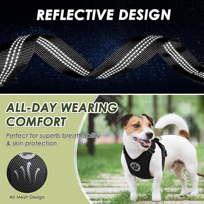 SlowTon Dog Seat Belt Harness for Car, Dog Car Harness Adjustable Mesh - Image 9
