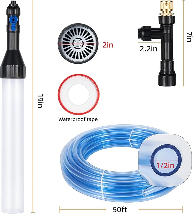 DXOPHIEX Gravel Vacuum for Aquarium Fish Tank Siphon Aquarium Water Changer - Image 4