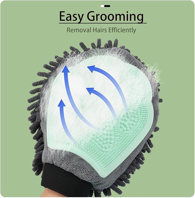 Dual Sided Pet Grooming Glove - Image 3