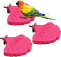 3 Pcs Parrot Perch Resin Bird Beak Grinding Stone Leaf Shape Perch Stand Foot by Apatal
