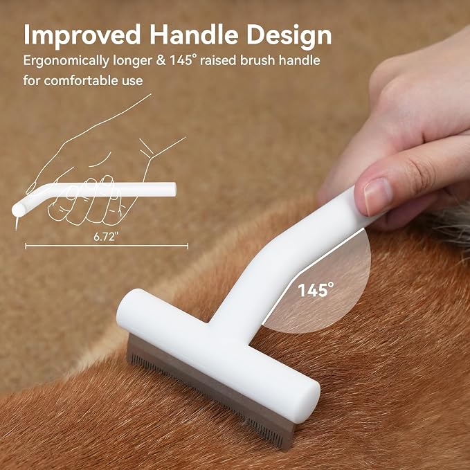 aumuca Pet Deshedding Tools for Short Haired Cats & Dogs, Dematting Deshedding - Image 8