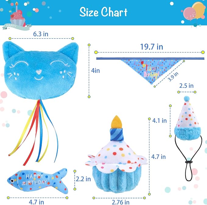 BINGPET Cat Birthday Catnip Toys - Image 4