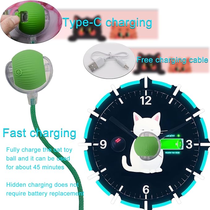 Interactive Cat Dog Toy Ball: Indoor Small Automatic Moving Smart Rolling Fun - Image 9
