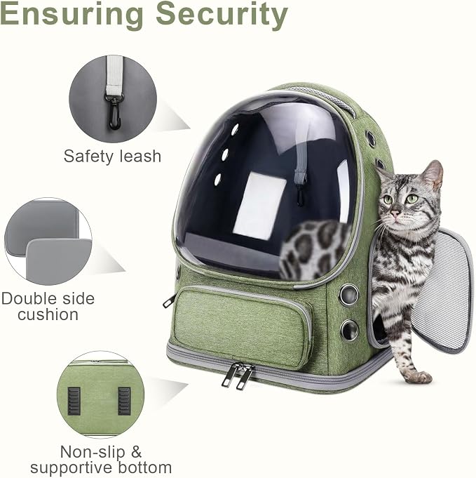 Cat Backpack Carrier, Breathable Cat Carrier Large Space Bubble Pet Backpack - Image 6
