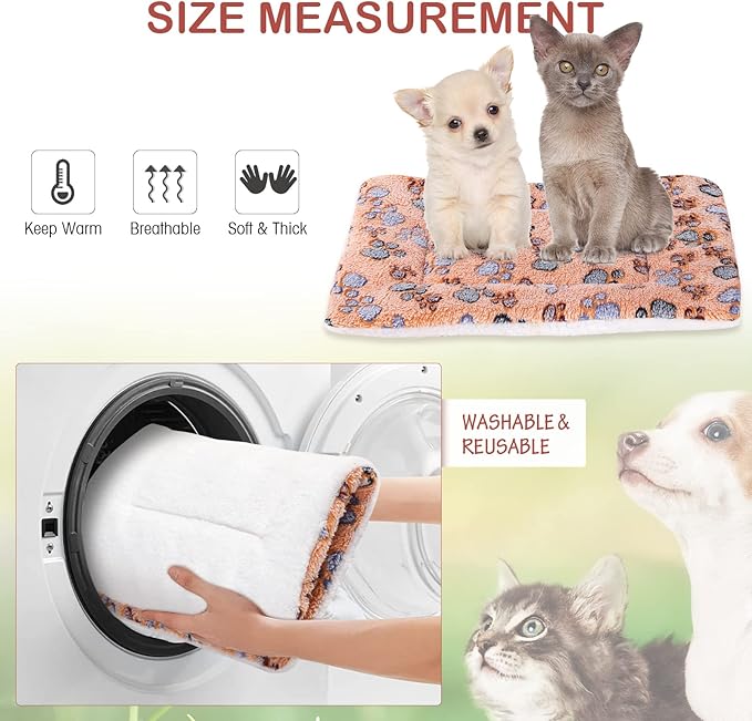 Tuanse 4 Pack Ultra Soft Dog Cat Bed Mat Small Animal Guinea Pig Bed - Image 5