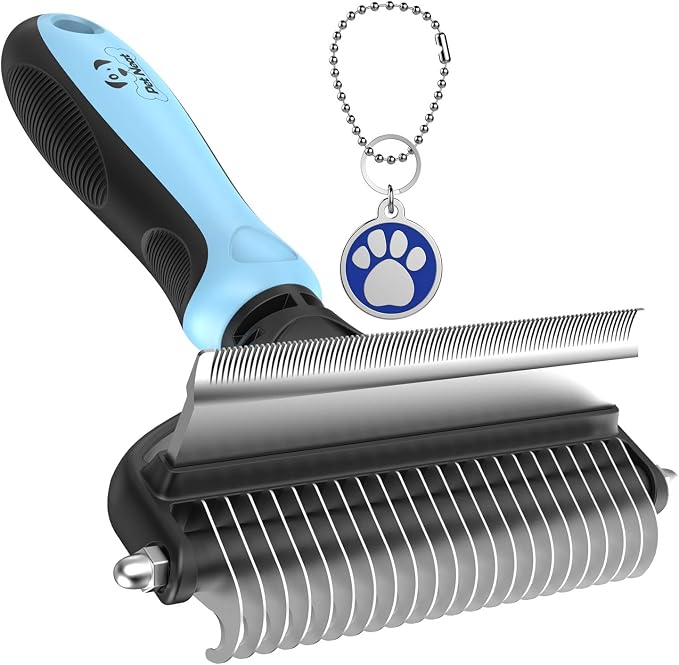 Dog Brush and Cat Brush – 2 Sided Pet Grooming Tool by Pet+Neat