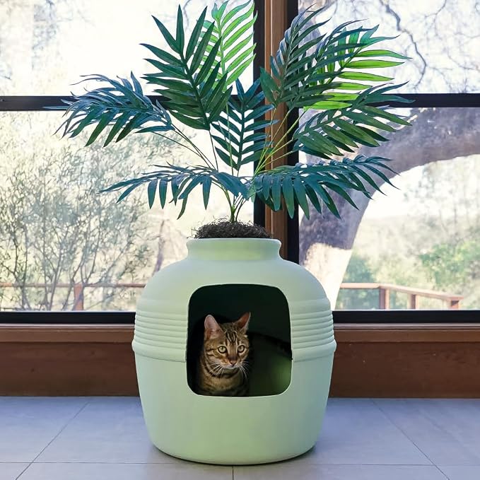 Good Pet Stuff Hidden Litter Box Planter, Decorative Cat Litter Enclosure - Image 14