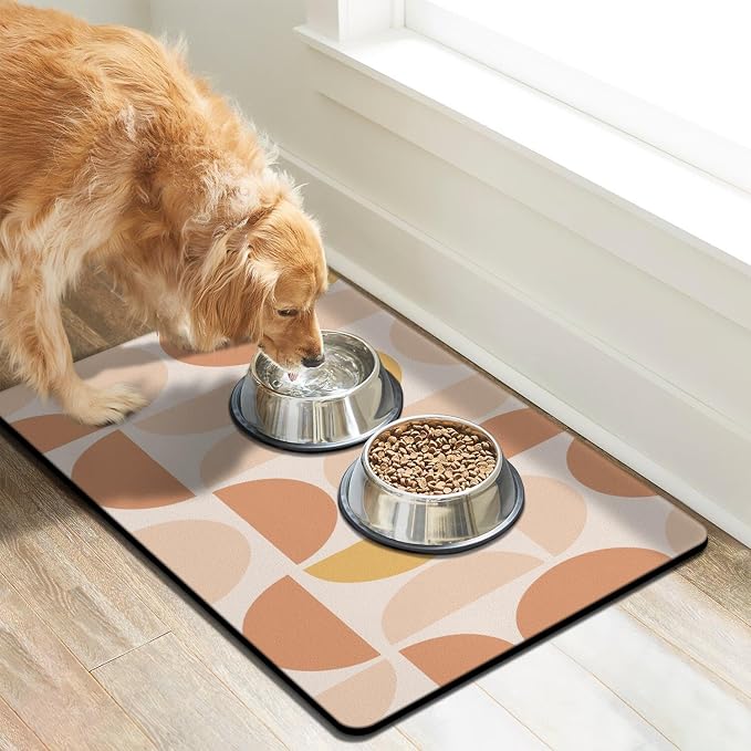 Dog Food Mats for Floors Absorbent, Pet Cat Food Mat - Image 2