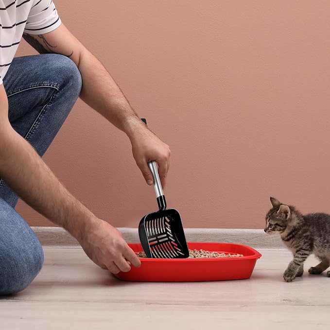 Hortsun 32 Inch Cat Litter Scooper Metal Long Handle - Image 6